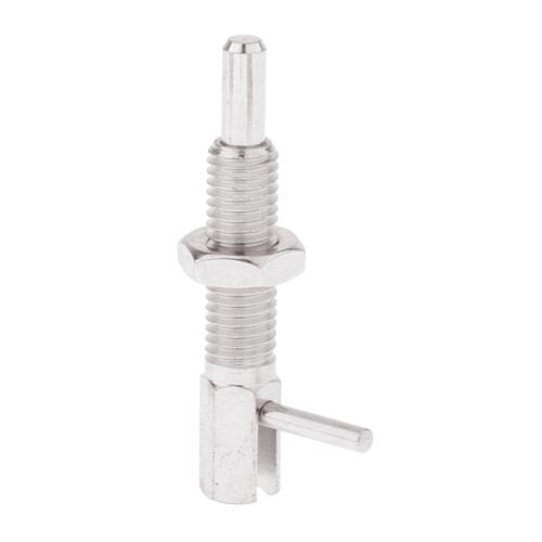 shamjina Indexing Plunger Pin, Retractable Indexing Spring Plunger Easy to Install Accessories Professional Hardware L Handle with Nut, M10