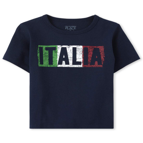 The Children's Place baby boys and Toddler Italia Graphic Tee T Shirt, Tidal, 3T US