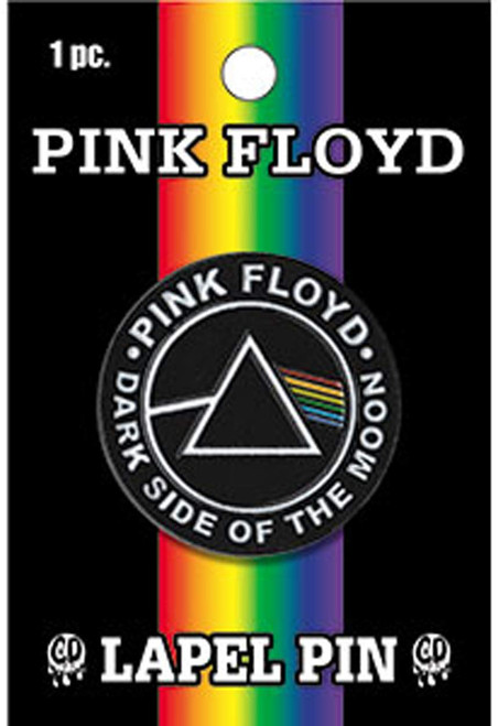 C&D Visionary Pink Floyd DSOTM Metal Lapel Pin, Black, White