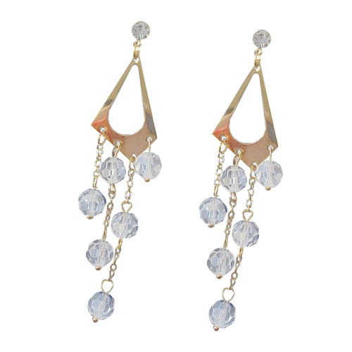 GLEAVI 1 Pair Tassel Earrings Ear Dangle Ethnic Earrings Retro Nationale Earrings Geometric Earring Hook Ear Decoration Hoop Fringe Dangle Earrings Vintage Drop Earrings Jewelry Gift