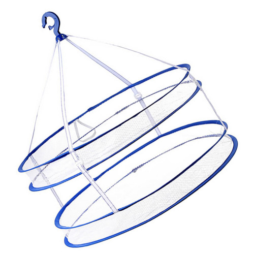 Cabilock 1pc Clothes Basket Hanging Laundry Net Hanging Basket Clothes Dryer net Drying Rack Collapsible Folded Clothes Drying Rack Vegetable Dryer net Foldable Child Steel Wire Hanging net