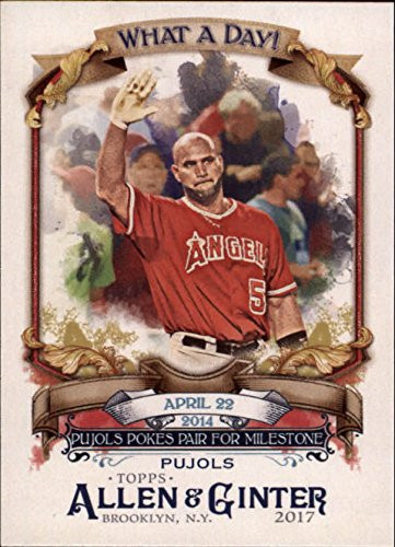 2017 Topps Allen and Ginter What a Day #WAD48 Albert Pujols Baseball Trading Card