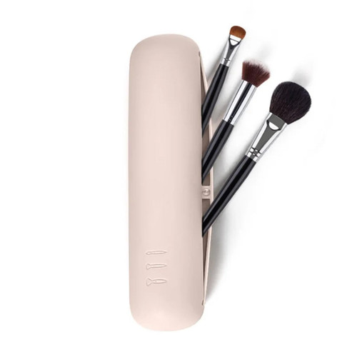 GANKAS Makeup Bag Makeup Brush Pouch Cosmetic Organizer Travel Holder Storage Brush Case Brush Makeup Bag Pouch Silicon Makeup (Khaki) GANKAS Makeup Bag Makeup Brush Pouch Cosmetic Organizer Travel Holder Storage Brush Case Brush Makeup Bag Pouch Silicon Makeup (Khaki)