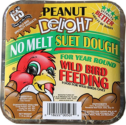 C&S Peanut Delight No-Melt Suet Dough, 11.75 Ounce