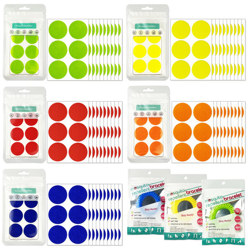 Mosquito Repellent Stickers 300 Pcs, DEET Free Mosquito Patches with 3 Pack Individually Wrapped Mosquito Repellent Bracelets for Kids and Adults Mosquito Repellent Stickers 300 Pcs, DEET Free Mosquito Patches with 3 Pack Individually Wrapped Mosquito Repellent Bracelets for Kids and Adults