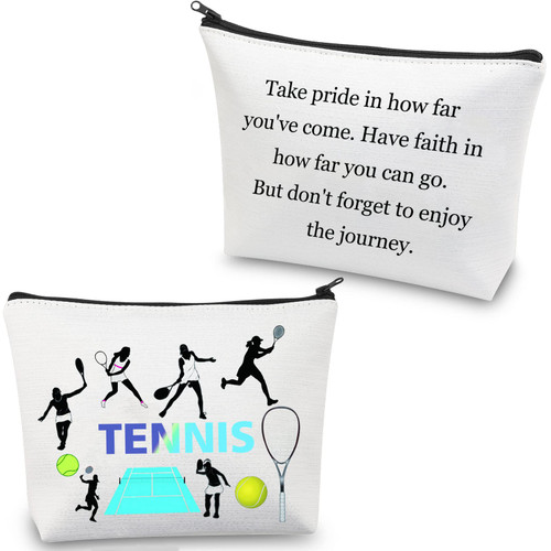 CMNIM Tennis Gift Makeup Bag Tennis Player Gifts for Tennis Lovers Women Tennis Girl Gift Tennis Cosmetic Bag Pouch Inspirational (Tennis gifts bag) CMNIM Tennis Gift Makeup Bag Tennis Player Gifts for Tennis Lovers Women Tennis Girl Gift Tennis Cosmetic Bag Pouch Inspirational (Tennis gifts bag)