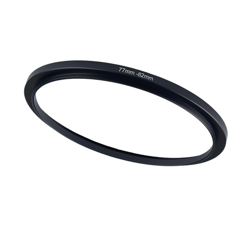 77mm to 82mm Step-up Adapter Rings Filter Adapter Black Metal Step Down Filter Ring Adapter Compatible with All Brand UV CPL ND Camera Lens Filter Stepping Rings (77mm-82mm)