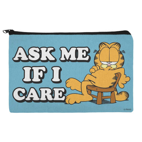 GRAPHICS & MORE Garfield Ask Me If I Care Pencil Pen Organizer Zipper Pouch Case