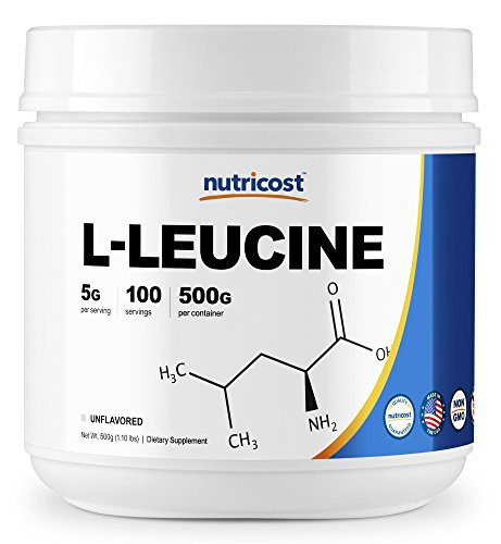 Nutricost Pure L-Leucine Powder 500 Grams