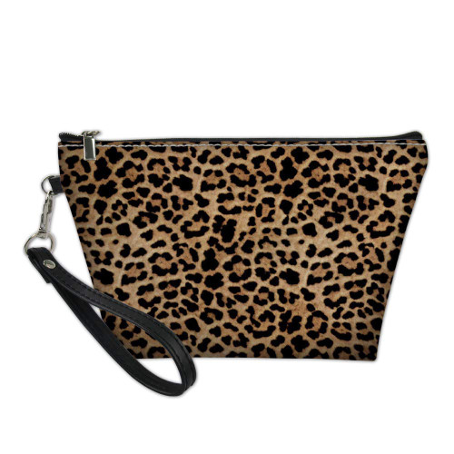 Amzbeauty Leopard Makeup Bag Gift Women Girls Leather Purse Toiletry Pouch Travel Cosmetic Bags Amzbeauty Leopard Makeup Bag Gift Women Girls Leather Purse Toiletry Pouch Travel Cosmetic Bags
