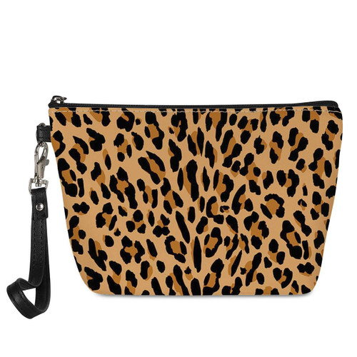 Amzbeauty Leopard Makeup Bag PU Leather Purse Toiletry Pouch Travel Cosmetic Bags with Zipper, Gift for Women Amzbeauty Leopard Makeup Bag PU Leather Purse Toiletry Pouch Travel Cosmetic Bags with Zipper, Gift for Women