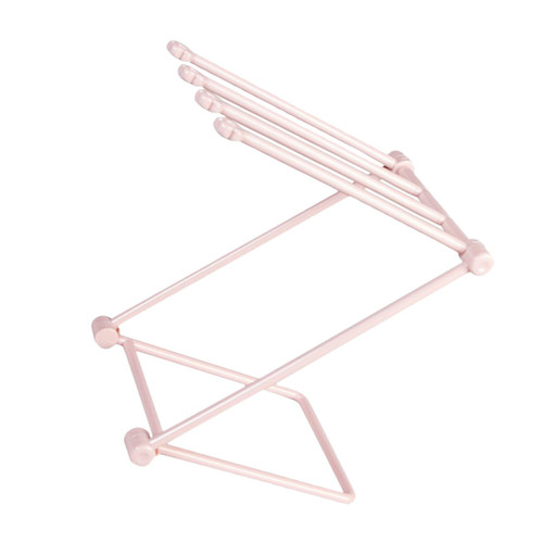 Hemoton 2pcs Cup Rack Foldable Towel Rack Stand Foldable Laundry Rack Key Storage Home Decorations Laundry Drying Rack Collapsible Countertop Kitchen Towel Rack Desktop Tree Stand