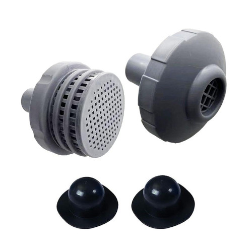 Above Ground Swimming Pool Parts Kit With Outlet Strainer Grid & Inlet Nozzle And Pool Plug Stopper For 25022E 1500 2000 Swimming Pool Filter Inlet Nozzle Durable Pool Accessories Maintenance Screen