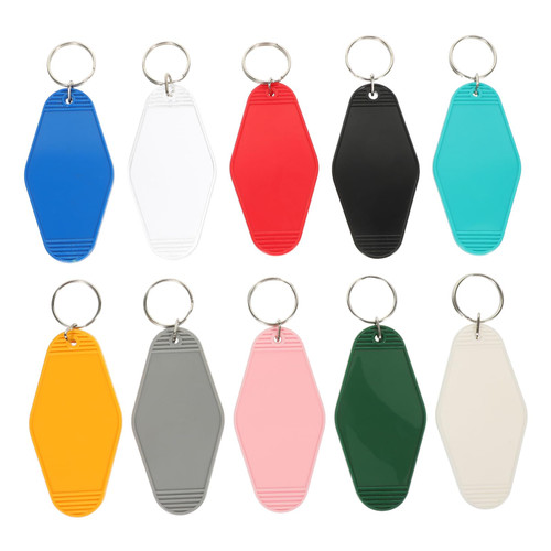 MAGICLULU 10 Pcs Diamond Listing Backpack Keychains Retro Keychain Colored Labels Hanging Id Labels Blank Labeling Tags Luggage Id Tag Hotel Key Tag Plastic Keychain Tags Key Identifiers Bag