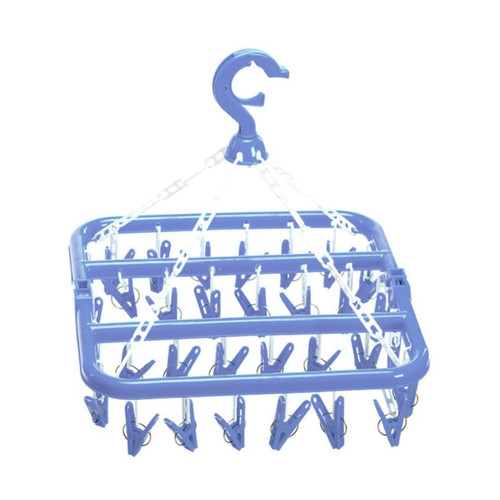 VOSAREA Collapsible Laundry Drying Rack Collapsible Clothes Rack Hanging Clothes Drying Rack Foldable Hangers Clothes Hangers Plastic Drying Hanger Foldable Hanger Clip Coat Hanger Bra