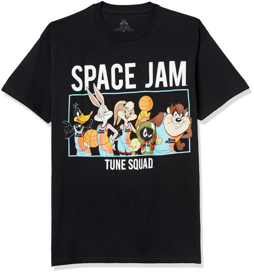 space jam boys Jam: a New Legacy Tune Squad Short Sleeve T-shirt - 4-20 T Shirt, Black, 10 12 US