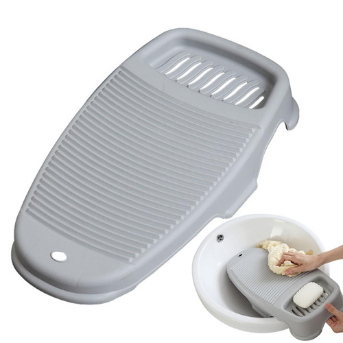 Washboard Laundry Hand Wash Board Plastic No Slip Washing Board for Clothes Scrubbing Board with Soap Holder for Laundry Hand Washing Tool Laundry Bags