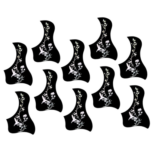 WHAMVOX 10pcs guitar protective board Anti-scratch acoustic guitar protective plate Protection board folk guitar pickguards guitar scratch plate pvc guard plate Accessories