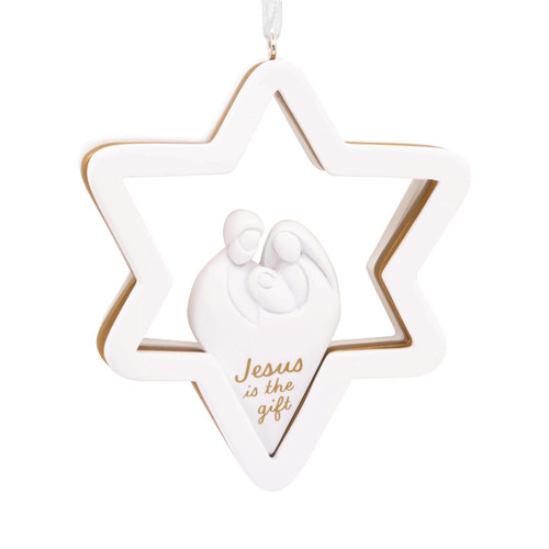 Hallmark Dayspring Jesus is The Gift Star Christmas Ornament