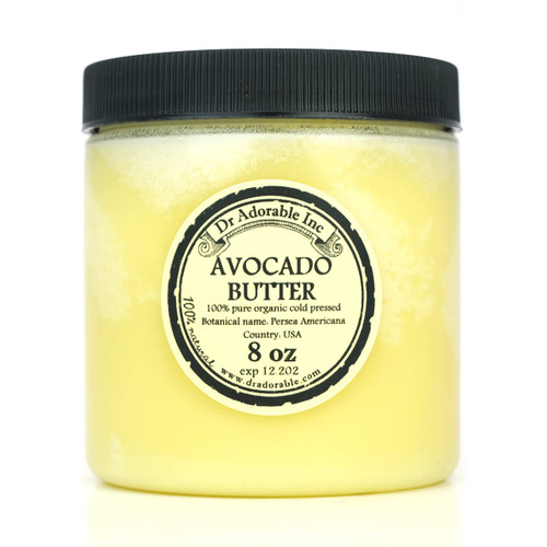 Avocado Butter Pure Organic Refined Raw by Dr.Adorable 8 Oz