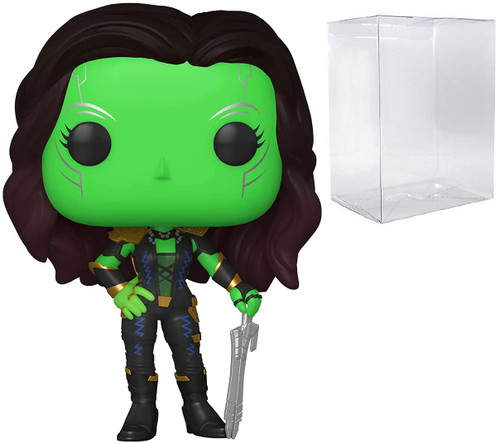 POP Marvel: What If? - Gamora Daughter of Thanos Funko Pop! Vinyl Figure (Bundled with Compatible Pop Box Protector Case), Multicolored, 3.75 inches POP Marvel: What If? - Gamora Daughter of Thanos Funko Pop! Vinyl Figure (Bundled with Compatible Pop Box Protector Case), Multicolored, 3.75 inches