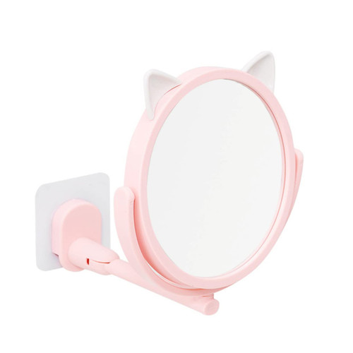 minkissy Vintage Vanity Mirror Bathroom Wall-Mounted Mirror Magnifier Mirror Folding Mirror Makeup Vanity Mirror Vanity Mirror Hanging Mirror Cosmetic Mirror Wall Mounted Vintage