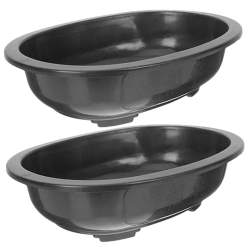 MUSISALY 2pcs Flowerpot Office Bonsai Pot Oval Planter Pot Garden Bonsai Holder Plastic Bonsai Pot Orchid Planter Pot Transplanting Planter Pots Deep Flower Pot Pp Succulent Bowl Indoor MUSISALY 2pcs Flowerpot Office Bonsai Pot Oval Planter Pot Garden Bonsai Holder Plastic Bonsai Pot Orchid Planter Pot Transplanting Planter Pots Deep Flower Pot Pp Succulent Bowl Indoor