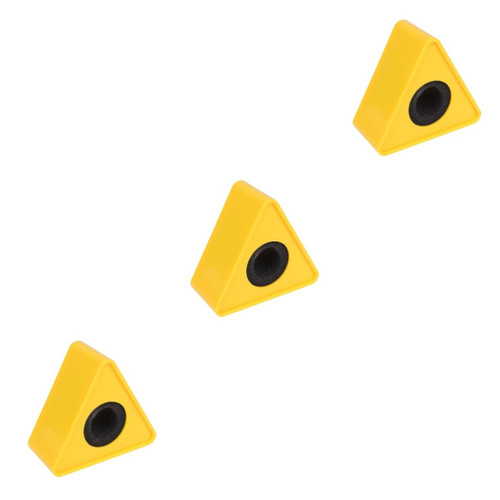 ERINGOGO 3pcs Professional Interview Logo Stand Mic Logo Flag Station White Mic Microphone Cube Mic Mark Microphone Marks Mic Flags Microphone Station Logo Mic Logo Stand Accessories Square