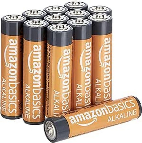 Amazon Basics 12-Pack AAA Alkaline Batteries, 1.5 Volt, Long-Lasting Power Amazon Basics 12-Pack AAA Alkaline Batteries, 1.5 Volt, Long-Lasting Power