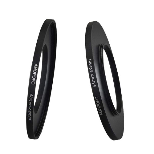 43mm Lens to 62mm Camera Filter Ring Compatible with for All Brands 43mm Lens and 62mm UV,ND,CPL Camera Filter Accessories