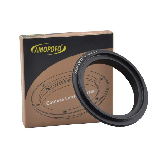 58mm Macro Lens Reverse Ring Compatible with for Canon EF R Full Famer Camera and with 58mm Filter Thread Lens(58mm-EOS R)