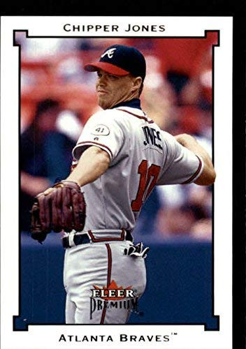2002 Fleer Premium #152 Chipper Jones MLB Baseball Trading Card