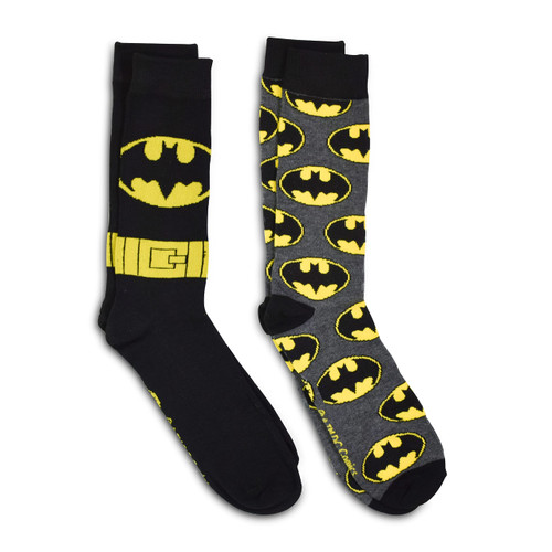 DC Comics 89 Batman Costume 2 Pack Casual Crew Sock
