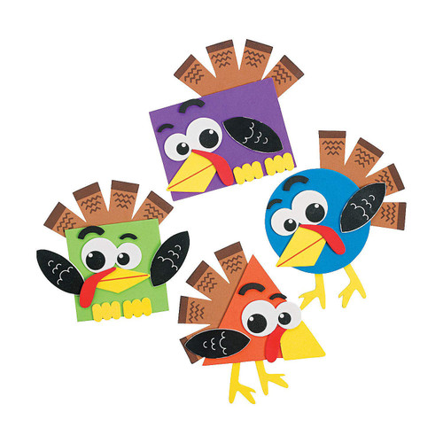 Shape Turkey Craft Kit - Crafts for Kids and Fun Home Activities