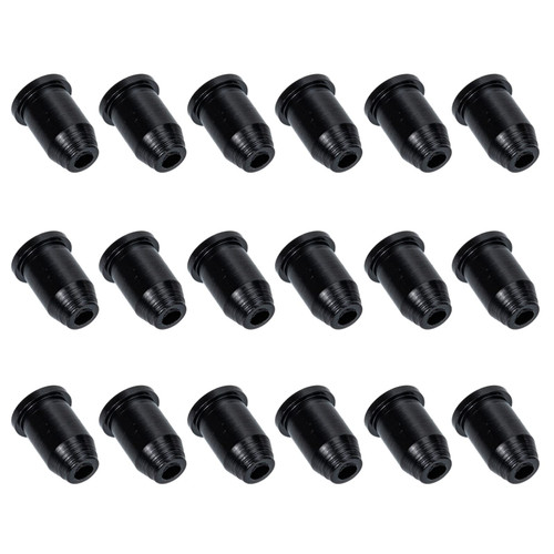 Milisten Guitar Parts Eleguitar Guitar 18pcs Guitar String Through Body Ferrule String Mounting Ferrules Metal for Electric Guitar Replacement Repair Parts Black Metal Guitar