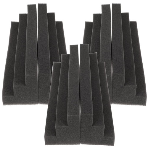 SUPVOX Acoustic Foam Wedge 6pcs Acoustic Foam Bass Corner Wall Wedge Block Foam Studio Foam Sound Foam Panles Noise Dampening Wall Soundproofing Padding for Studio Theater Ktv