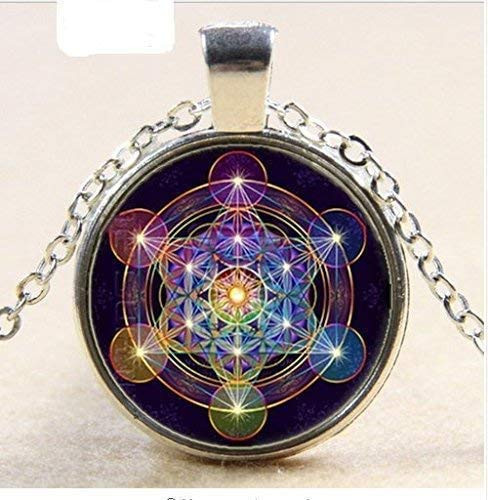 Metatron Cube Pendant Necklace Sacred Geometry Flower of Life Jewelry Chakra Spiritual Necklace Magic Hexagram