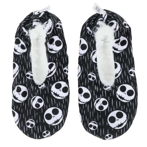Bioworld Nightmare Before Christmas Jack Skellington Women's Reversible Slipper Socks