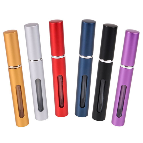 Faoyliye 5ml Portable Mini Travel Perfume Bottle Atomizer Refillable Empty Spray Bottle, 6- Pack Perfume Spray Bottles-C