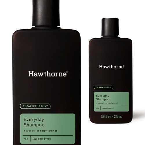 Hawthorne Men's Everyday Shampoo. For Stronger, Healthier Hair with Pure Avocado Oil and Coconut Oil. Mint and Eucalyptus Scent. Sulfate Free, Paraben Free. 8 fl. oz. Hawthorne Men's Everyday Shampoo. For Stronger, Healthier Hair with Pure Avocado Oil and Coconut Oil. Mint and Eucalyptus Scent. Sulfate Free, Paraben Free. 8 fl. oz.