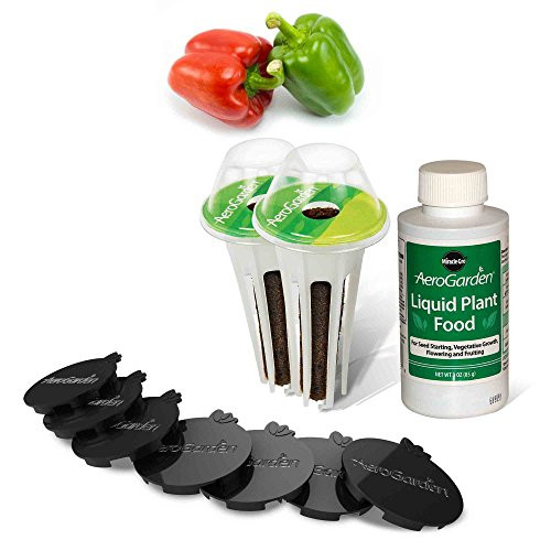 AeroGarden Sweet Bell Peppers Seed Pod Kit (2 pre-seeded Sweet Bell Pepper pods and 7 Plant Spacers) AeroGarden Sweet Bell Peppers Seed Pod Kit (2 pre-seeded Sweet Bell Pepper pods and 7 Plant Spacers)