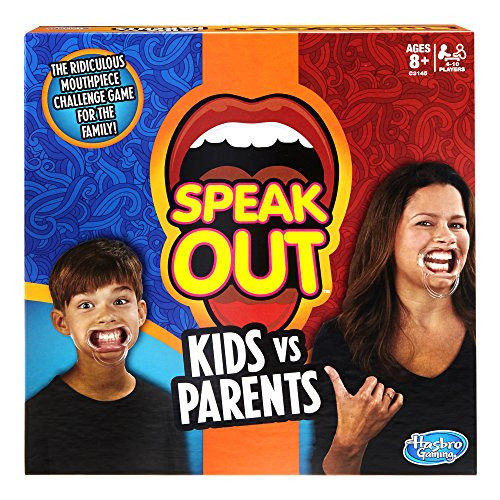 Hasbro C3145 Speak Out Kids Vs Parents Game, Brown/A