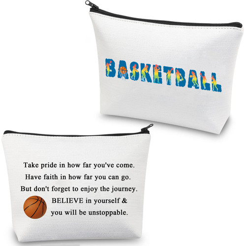 CMNIM Basketball Gifts Makeup Bag Basketball Player Gifts for Basketball Lovers Women Basketball Cosmetic Bag Pouch (Basketball Gift Bag white) CMNIM Basketball Gifts Makeup Bag Basketball Player Gifts for Basketball Lovers Women Basketball Cosmetic Bag Pouch (Basketball Gift Bag white)