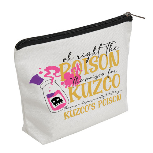 WZJHCL Cartoon Lover Toiletry Bag Emperor Poison Travel Pouch With Zipper Llama Poison Makeup Cosmetic Bag (Kuzco poison)