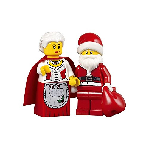 LEGO Holiday Creator Set of 2 Minifigures - Mrs. Claus and Santa with Red Sack (10245)
