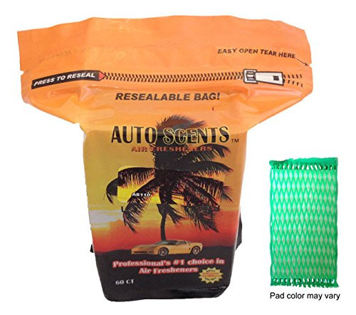 New Car Scent Professional Air Freshener Pads - Remove the Worst Smells with These Heavy Duty Pads (60 Pads Per Pack) (New Car Scent)