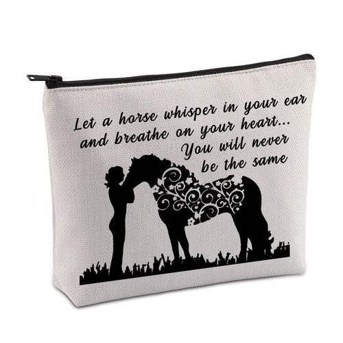 VAMSII Horse Makeup Bag Horse Gifts for Girls Horse Lover Gifts Horse Owner Cosmetic Zipper Pouch Equestrian Gifts for Cowgirl Birthday VAMSII Horse Makeup Bag Horse Gifts for Girls Horse Lover Gifts Horse Owner Cosmetic Zipper Pouch Equestrian Gifts for Cowgirl Birthday
