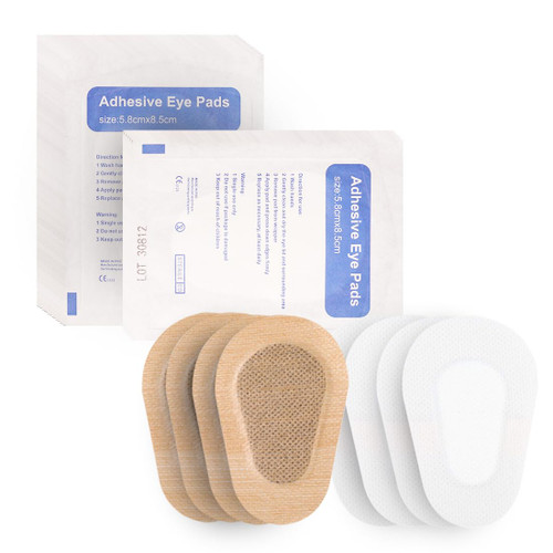 40pcs Sterile Non-Woven Eye Pads Patches Soft Self-Adhesive Wound Dressings for Adults,Latex Free Disposable Eye Patch Adhesive Bandages for Amblyopia