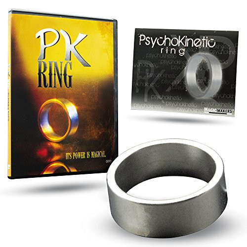 Magic Makers Small PK Ring Magic Trick wtih Instructional Learning Guide