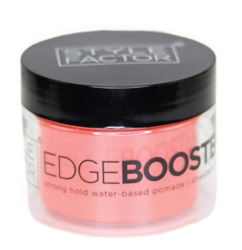 Edge Booster Style Factor Strong Hold Water Base Pomade- Excellent for Taming Edges & Braiding Hair (Strawberry, 3.38oz) Edge Booster Style Factor Strong Hold Water Base Pomade- Excellent for Taming Edges & Braiding Hair (Strawberry, 3.38oz)
